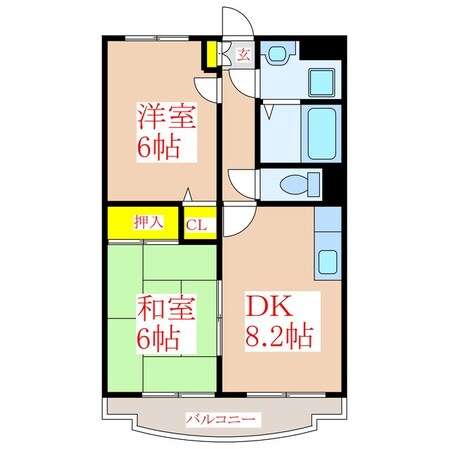 グランディール有村の物件間取画像